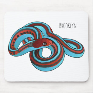 San Francisco Garter Schlange Cartoon Illustration Mousepad