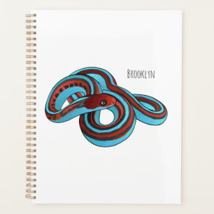 San Francisco Garter Schlange Cartoon Illustration Planer