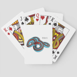 San Francisco Garter Schlange Cartoon Illustration Spielkarten