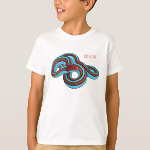 San Francisco Garter Schlange Cartoon Illustration T-Shirt