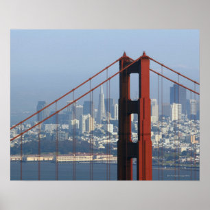 San Francisco gesehene Abflussrinne Golden Poster