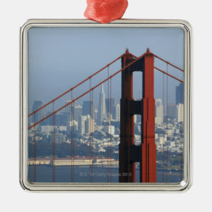 San Francisco gesehene Abflussrinne Golden Silbernes Ornament
