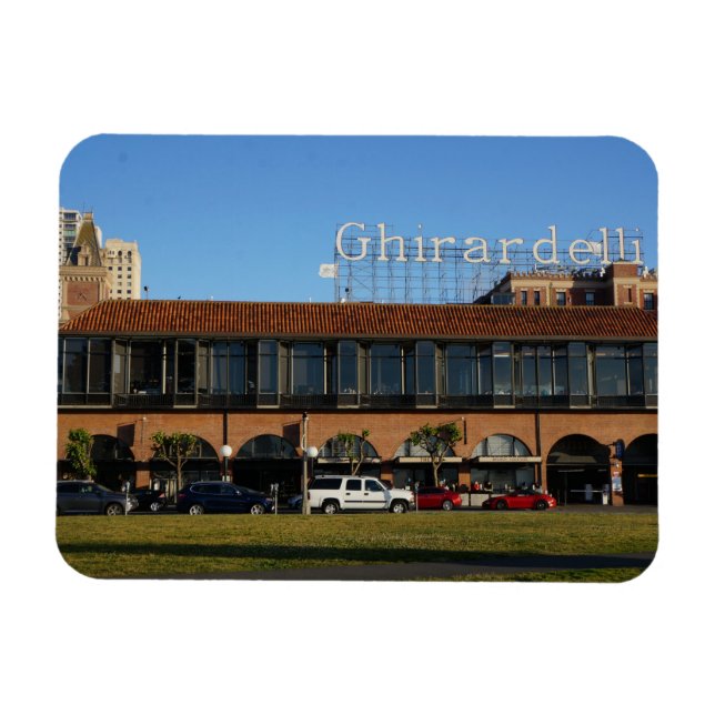 San Francisco Ghirardelli Square Photo Magnet (Horizontal)