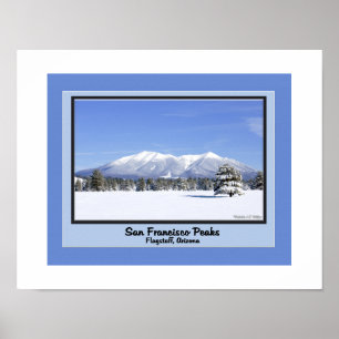 San Francisco-Gipfel im Schnee Poster