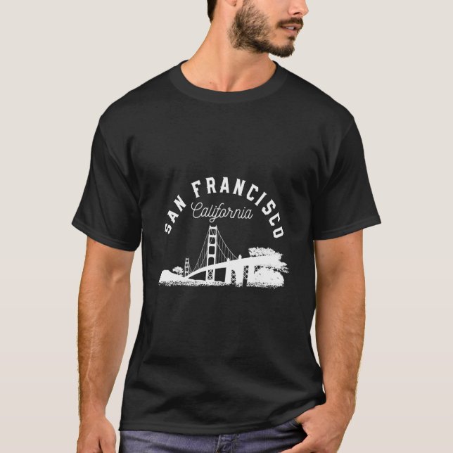 San Francisco Gold Gate Bridge T-Shirt (Vorderseite)