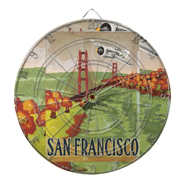San Francisco Golden Gate Bridge Dartscheibe (vorne)