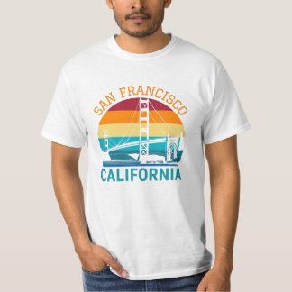San Francisco Golden Gate Bridge Kalifornien Gesch T-Shirt
