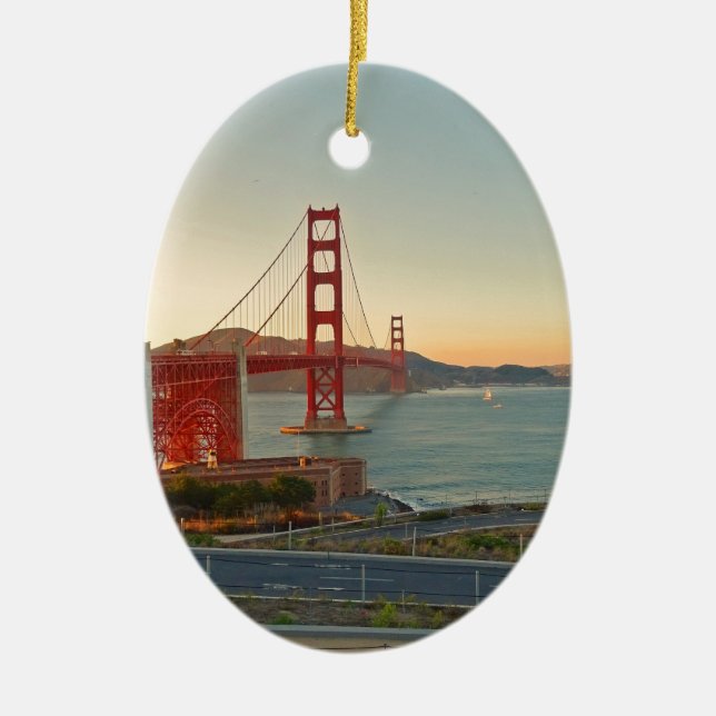 San Francisco Golden gate bridge Keramikornament (Vorne)