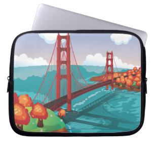 San Francisco Golden Gate Bridge Laptopschutzhülle