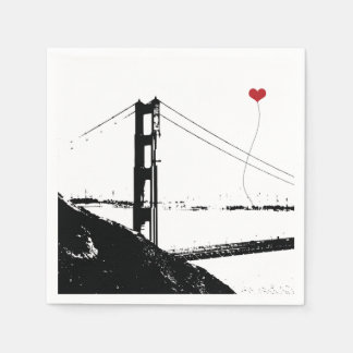 San Francisco Golden Gate Bridge Papierserviette