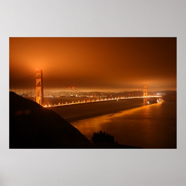 San Francisco Golden Gate Bridge Poster (Vorne)