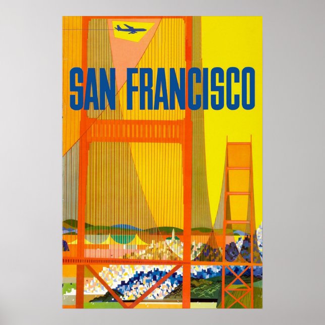 San Francisco, Golden Gate Bridge Poster (Vorne)