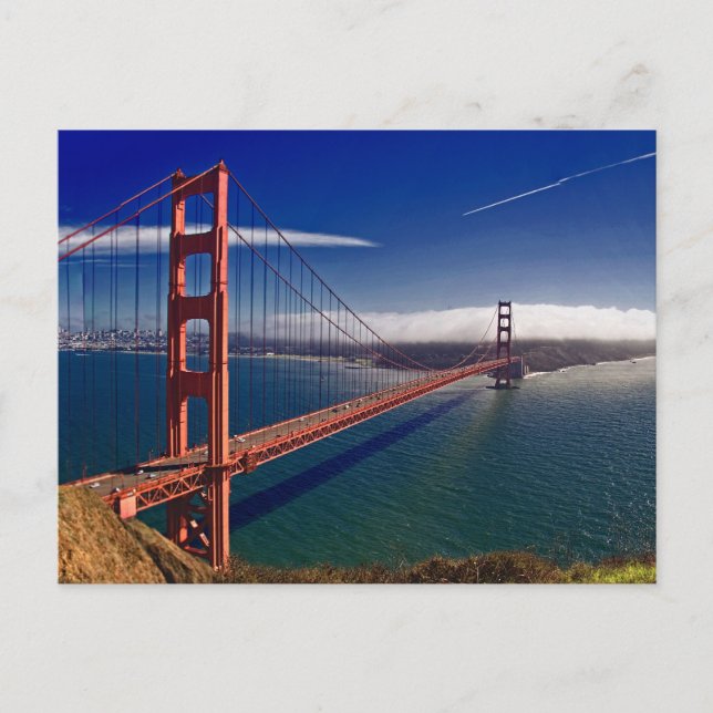 San Francisco Golden Gate Bridge Postkarte (Vorderseite)