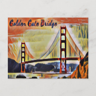 San Francisco Golden Gate Bridge Postkarte