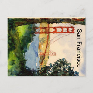San Francisco Golden Gate Bridge Postkarte
