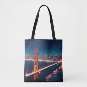 San Francisco Golden Gate Bridge Postkarte Tasche