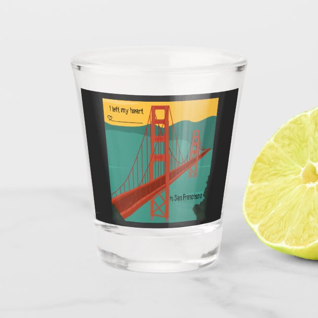 San Francisco - Golden Gate Bridge/ Schnapsglas (Vorderseite)
