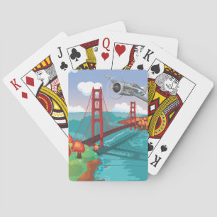 San Francisco Golden Gate Bridge Spielkarten