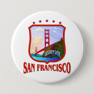 San Francisco Golden Gate Button