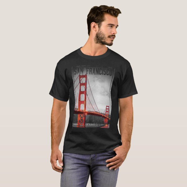 San Francisco, Golden Gate City, T-Shirt (Vorne ganz)