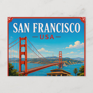 🌉 San Francisco Golden Gate Erinnerung an den Bes Postkarte