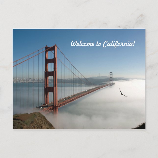 San Francisco Golden Gate Postcard Postkarte (Vorderseite)