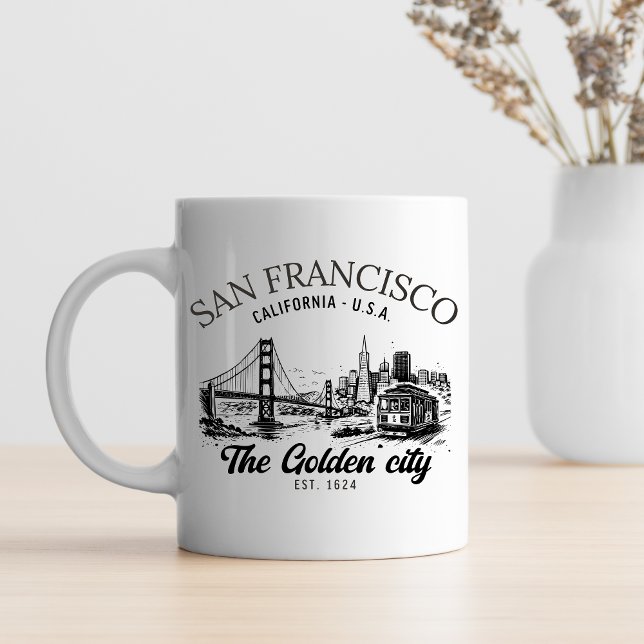 San Francisco Golden Gate Skyline Kaffeetasse (Von Creator hochgeladen)