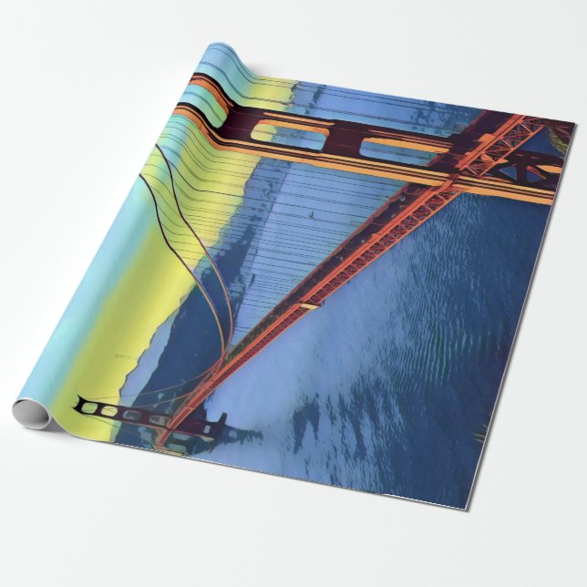 San Francisco - GOLDENGATE - Brücke Geschenkpapier (Ungerollt)