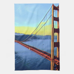 San Francisco - GOLDENGATE - Brücke Geschirrtuch