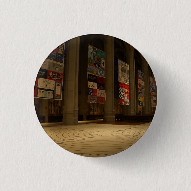 San Francisco Grace Kathedrale #6-1 Pinback Button (Vorderseite)
