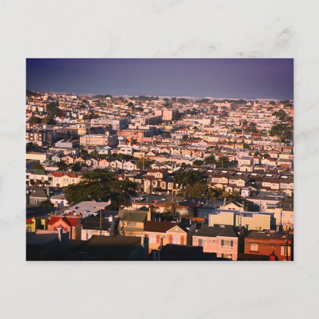 San Francisco Grandview Park View #2 Postkarte (Vorderseite)