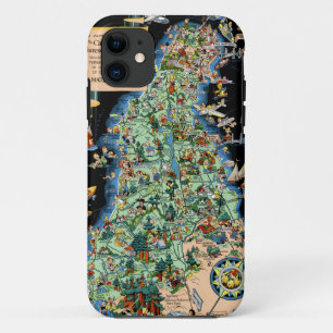 San Francisco Halbinsel-lustige Karte Case-Mate iPhone Hülle