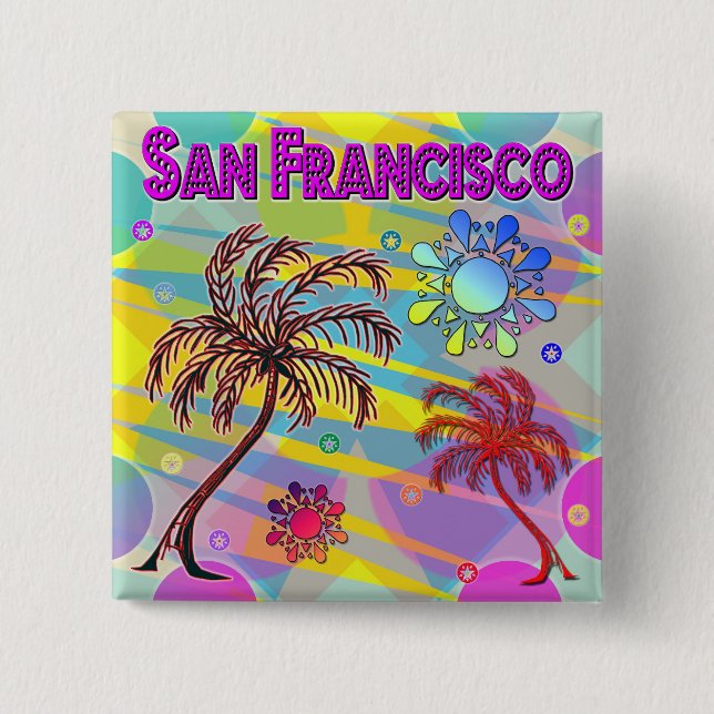 San Francisco Happy and Hope Button (Vorderseite)