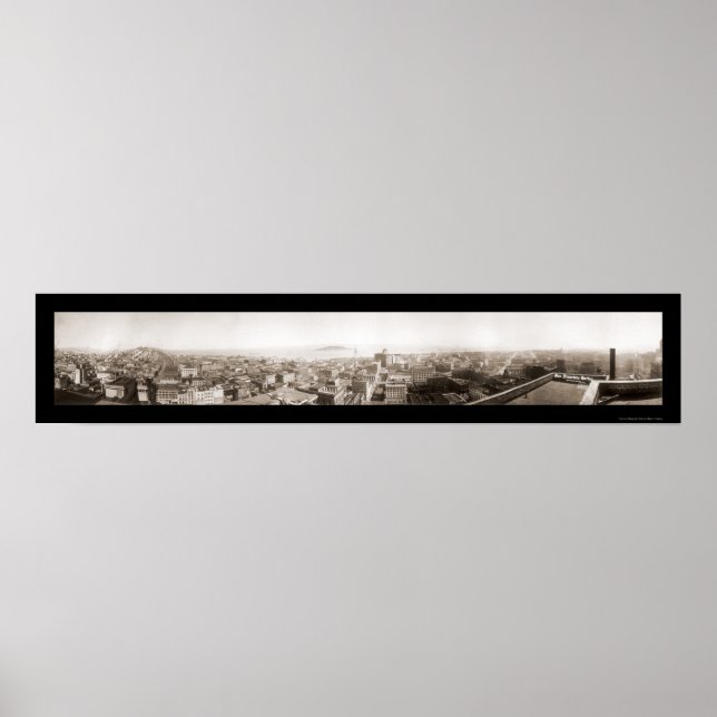 San Francisco Harbor Foto 1920 Poster (Vorne)
