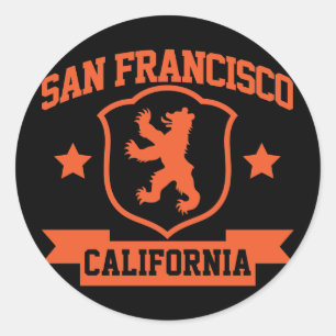 San Francisco Heraldry Runder Aufkleber