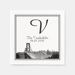 San Francisco Hochzeit in Urlaubsort Napkin Serviette
