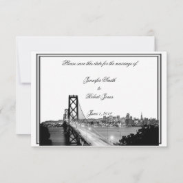 San Francisco Hochzeit in Urlaubsort Save the Date