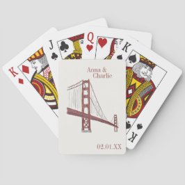 San Francisco Hochzeit Spielkarten