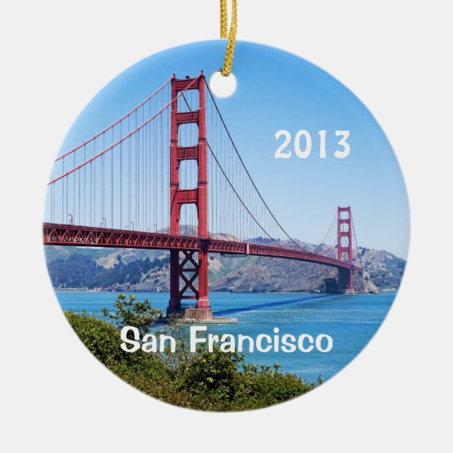 San Francisco Holiday 2 Sided Ornament (Vorne)