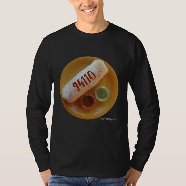 San Francisco Hoodie | Mission District Burrito T-Shirt (Vorderseite)