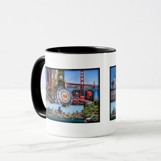 San Francisco Iconic Attraktionen Tasse (Vorderseite Links)