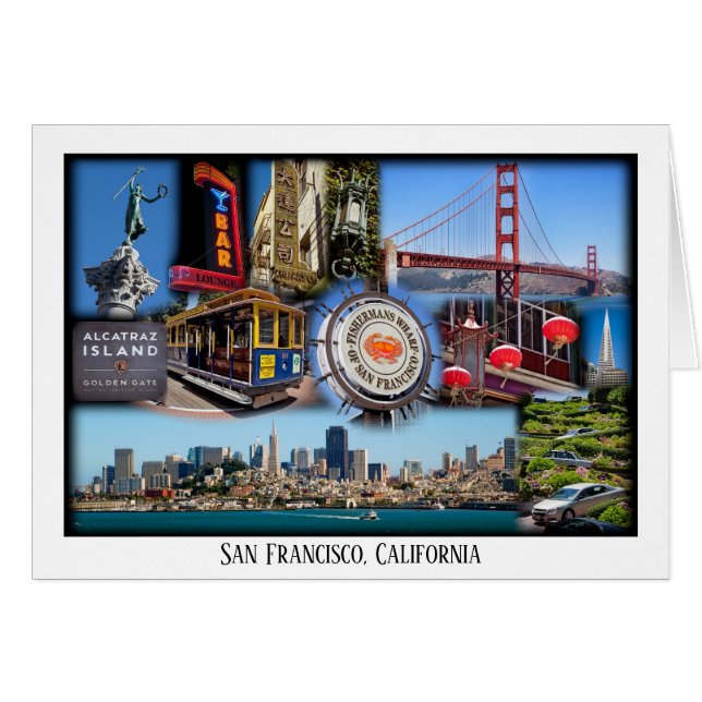 San Francisco Iconic Sehenswürdigkeit Attraktionen (Vorderseite (Horizontal))