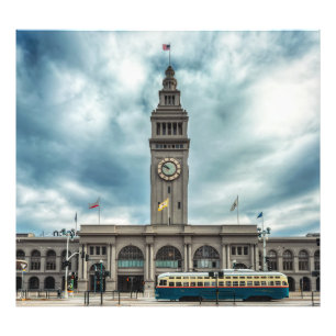 San Francisco ikonischer Uhrturm des Fährgebäudes Fotodruck