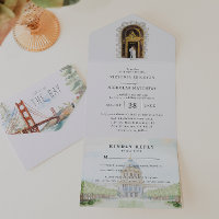 San Francisco Illustriert Wedding
