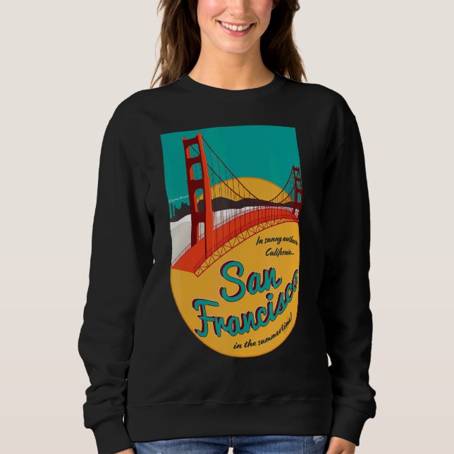 San Francisco im Sommer Sweatshirt (Vorderseite)