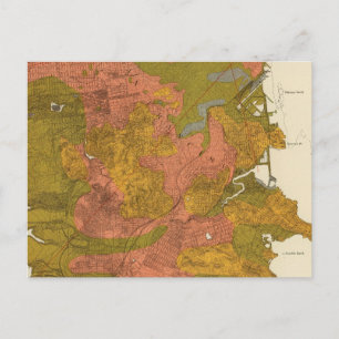 San Francisco Intensität des Erdbebens Postkarte
