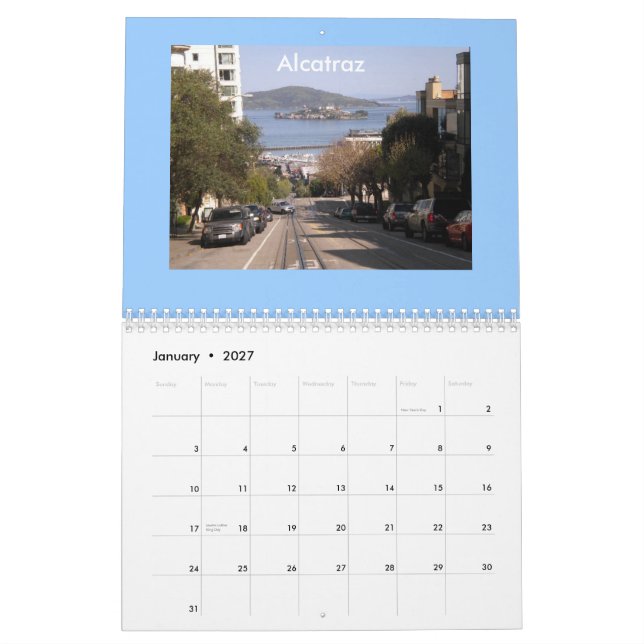 San Francisco Kalender 2015 (Jan 2027)