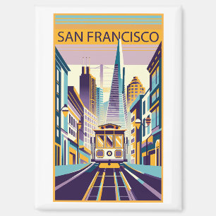 San Francisco Kalifornien Art Deco Magnet