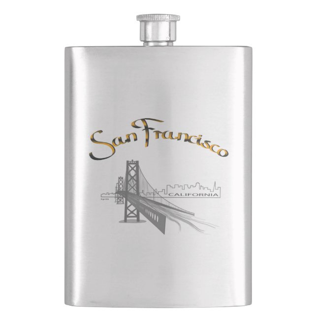 San Francisco, Kalifornien Flachmann (Vorderseite)