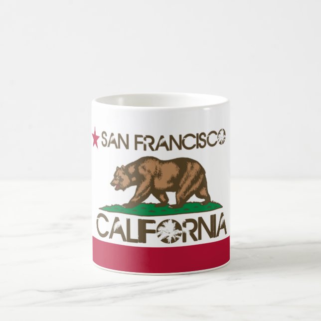 San Francisco Kalifornien Flagge Kaffeetasse (Mittel)